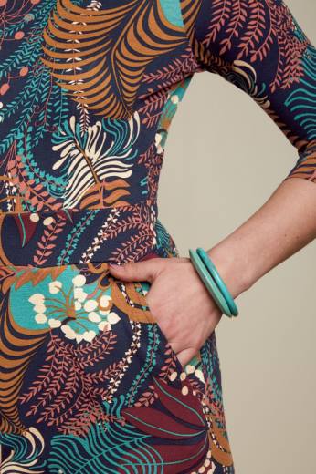 נשים King Louieלבוש HBFR10 שמלת מונה זמיר כְּחוֹל