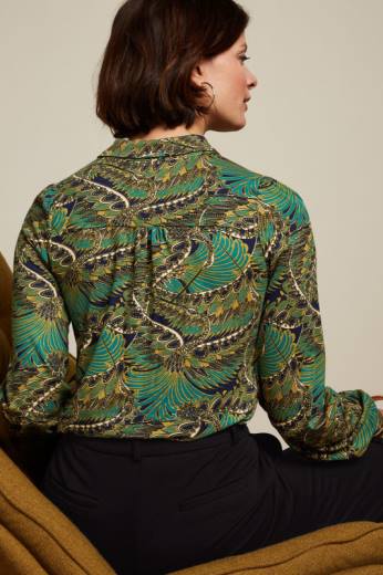 נשים King Louieלבוש HBFR112 חולצת maisie ונוס כְּחוֹל