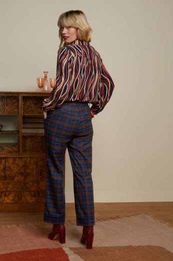 נשים King Louieלבוש HBFR118 חולצת carina merrill כְּחוֹל