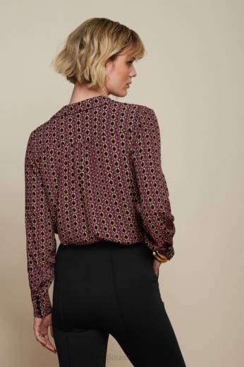 נשים King Louieלבוש HBFR119 חולצת טקס מסה ורוד