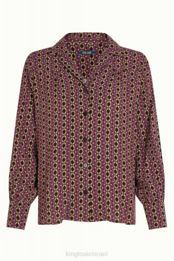 נשים King Louieלבוש HBFR119 חולצת טקס מסה ורוד