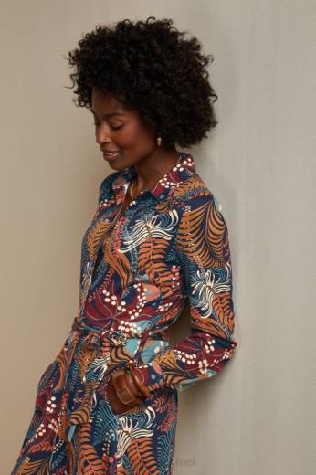 נשים King Louieלבוש HBFR11 שמלת maisie nightingale כְּחוֹל