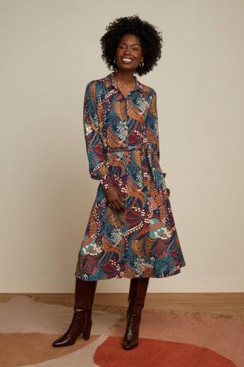 נשים King Louieלבוש HBFR11 שמלת maisie nightingale כְּחוֹל