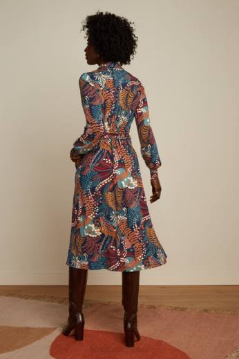 נשים King Louieלבוש HBFR11 שמלת maisie nightingale כְּחוֹל