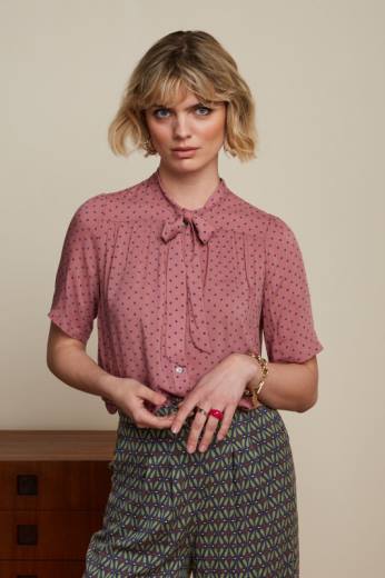 נשים King Louieלבוש HBFR121 חולצת אורלן לה בל מסה ורוד