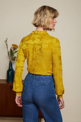 נשים King Louieלבוש HBFR125 פופ-אפ חולצה של קארינה צהוב קארי