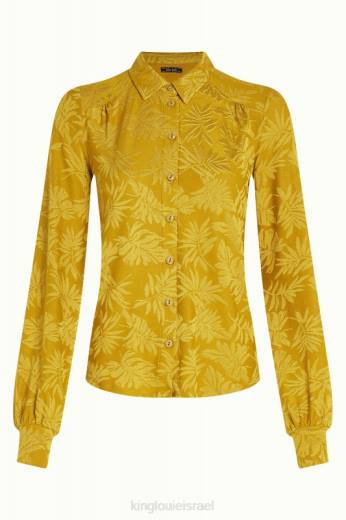 נשים King Louieלבוש HBFR125 פופ-אפ חולצה של קארינה צהוב קארי