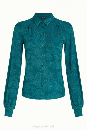 נשים King Louieלבוש HBFR126 פופ-אפ חולצה של קארינה ירוק עתיק