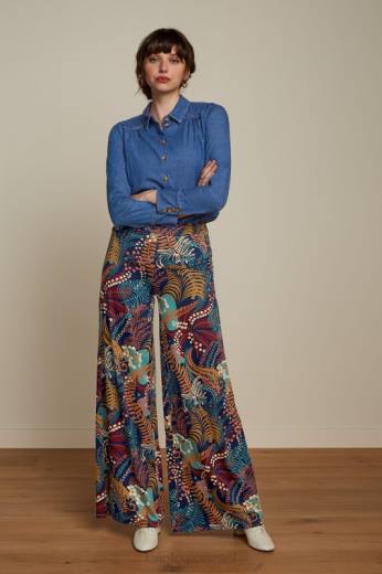 נשים King Louieלבוש HBFR127 carina blouse chambray כחול ג'ינס