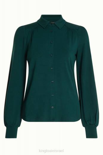 נשים King Louieלבוש HBFR133 חולצת carina ecovero light ירוק אורן