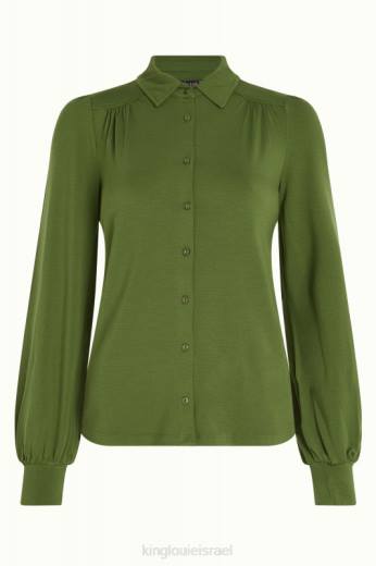 נשים King Louieלבוש HBFR134 חולצת carina ecovero light ירוק זית