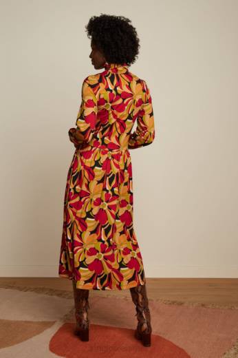 נשים King Louieלבוש HBFR13 שמלת ויולטה מעריצה שָׁחוֹר