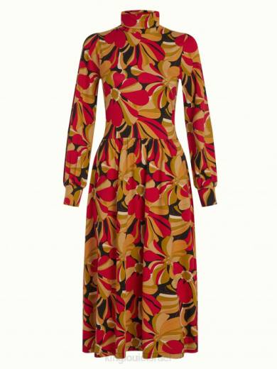 נשים King Louieלבוש HBFR13 שמלת ויולטה מעריצה שָׁחוֹר