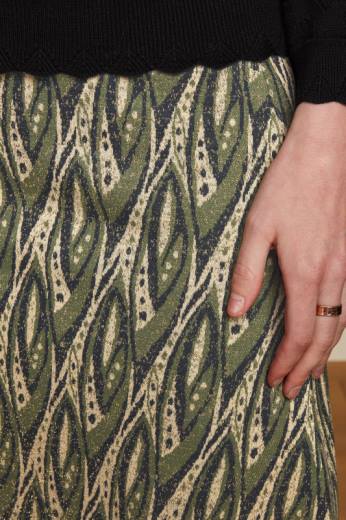 נשים King Louieלבוש HBFR150 ניצחון חצאית גבול כְּחוֹל