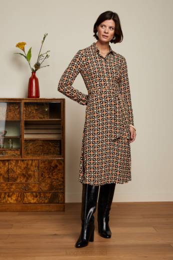 נשים King Louieלבוש HBFR15 שמלת sheeva ozzy מרציפן