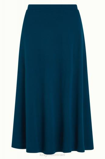 נשים King Louieלבוש HBFR164 חצאית ג'ונו קרפ מילאנו בריכה כחולה