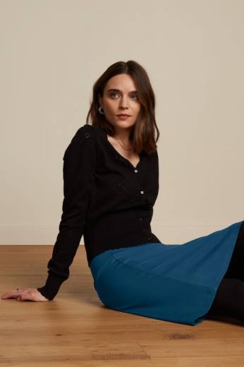 נשים King Louieלבוש HBFR172 חצאית גבול מילאנו יוני כחול מלחים