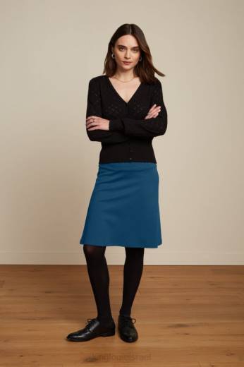 נשים King Louieלבוש HBFR172 חצאית גבול מילאנו יוני כחול מלחים