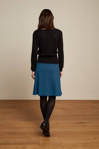 נשים King Louieלבוש HBFR172 חצאית גבול מילאנו יוני כחול מלחים