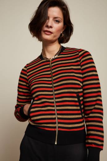 נשים King Louieלבוש HBFR174 ז'קט בסי שפריץ כתום חריף