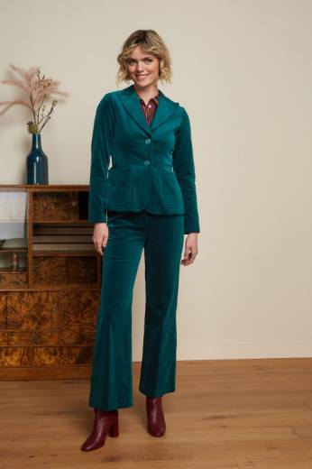 נשים King Louieלבוש HBFR175 ביבי בלייזר אוני פארגו ירוק שפירית