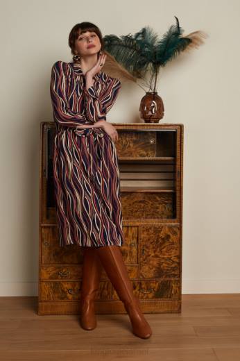 נשים King Louieלבוש HBFR17 שמלת לליה מריל כְּחוֹל