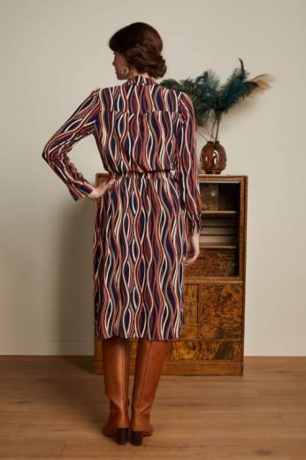 נשים King Louieלבוש HBFR17 שמלת לליה מריל כְּחוֹל