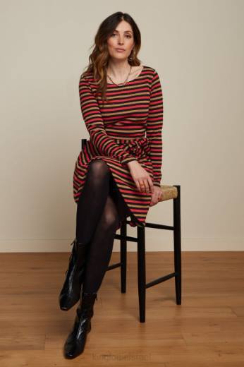 נשים King Louieלבוש HBFR24 bety dress spritz כתום חריף