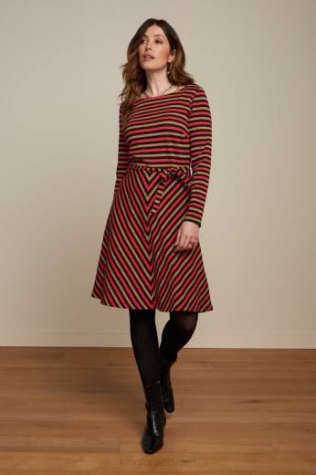 נשים King Louieלבוש HBFR24 bety dress spritz כתום חריף