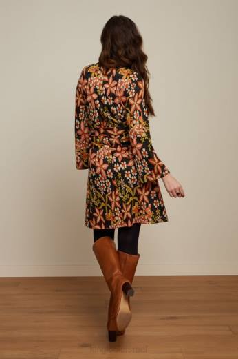 נשים King Louieלבוש HBFR25 שמלת הלואיז טוניקה מורגנה שָׁחוֹר