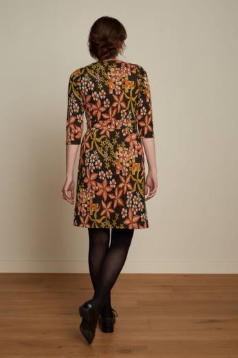 נשים King Louieלבוש HBFR26 שמלת מונה מורגנה שָׁחוֹר