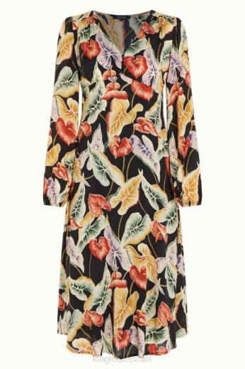 נשים King Louieלבוש HBFR30 שמלת לליה מרמורה שָׁחוֹר