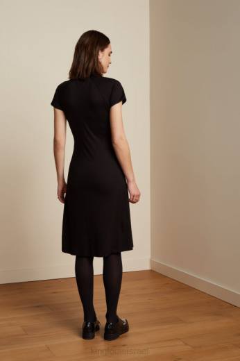 נשים King Louieלבוש HBFR32 שמלת צלב אקוברו קלאסית שָׁחוֹר