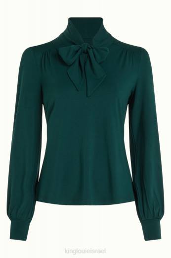 נשים King Louieלבוש HBFR36 amalia top ecovero light ירוק אורן