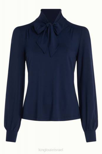 נשים King Louieלבוש HBFR38 amalia top ecovero light כחול ערב