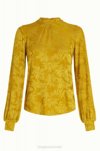 נשים King Louieלבוש HBFR42 פופ-אפ של phoebe top צהוב קארי