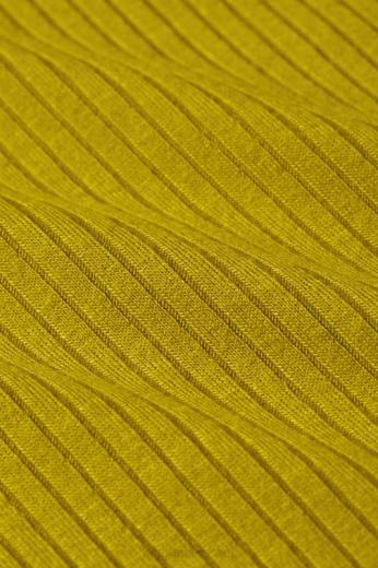 נשים King Louieלבוש HBFR46 צלע יחידה עם צווארון עליון צהוב קארי