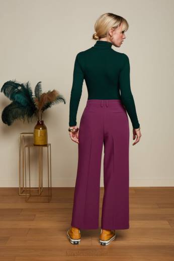 נשים King Louieלבוש HBFR47 צלע יחידה עם צווארון עליון ירוק אורן