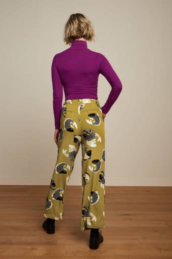 נשים King Louieלבוש HBFR48 צלע יחידה עם צווארון עליון סגול כספיה