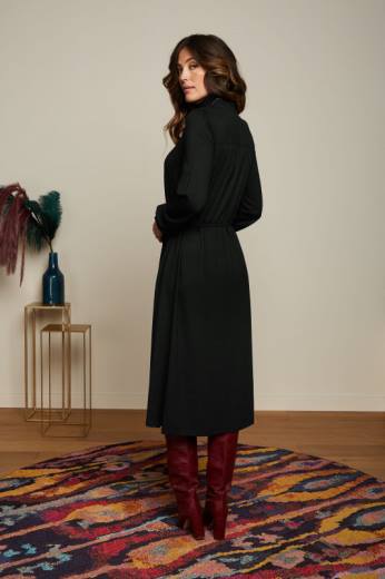 נשים King Louieלבוש HBFR4 שמלת ויויאנה אקברו קלאסית שָׁחוֹר