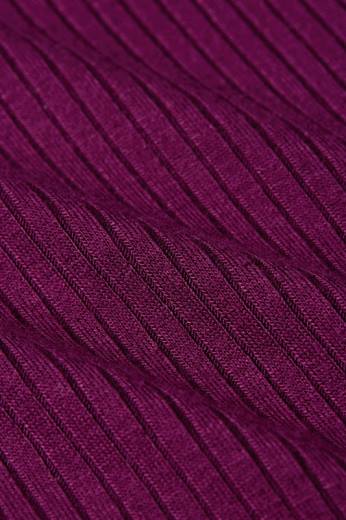 נשים King Louieלבוש HBFR51 carice v top uni rib סגול כספיה