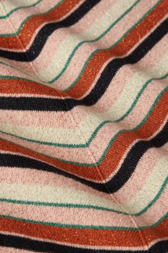 נשים King Louieלבוש HBFR61 פס לאפיס העליון קיסוס שָׁחוֹר