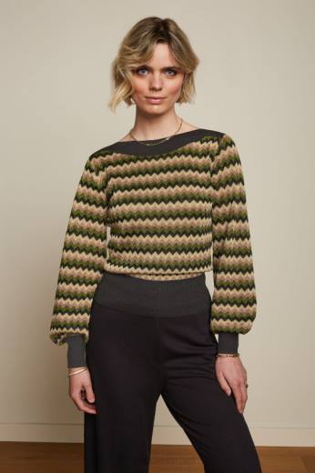 נשים King Louieלבוש HBFR64 ארין טופ ברונו פוזי ירוק