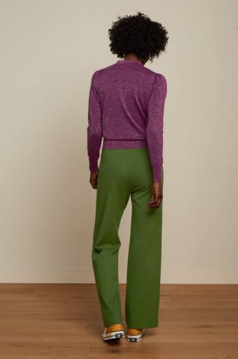 נשים King Louieלבוש HBFR66 פולו מלמלה עליונה לפיס סגול כספיה