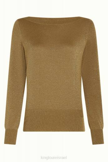 נשים King Louieלבוש HBFR69 לפיס העליון קיסוס חום זהוב