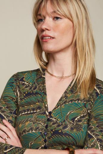 נשים King Louieלבוש HBFR6 שמלת אמי ונוס כְּחוֹל