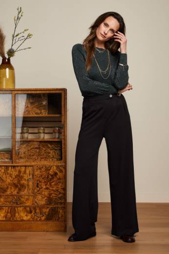 נשים King Louieלבוש HBFR70 לפיס העליון קיסוס שָׁחוֹר