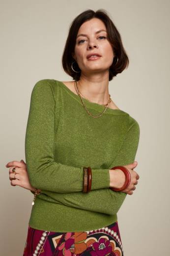 נשים King Louieלבוש HBFR71 לפיס העליון קיסוס עץ עץ ירוק