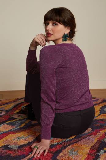 נשים King Louieלבוש HBFR72 לפיס העליון קיסוס סגול כספיה