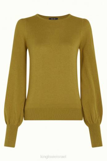 נשים King Louieלבוש HBFR73 פקעת טופ מאיה צהוב קארי